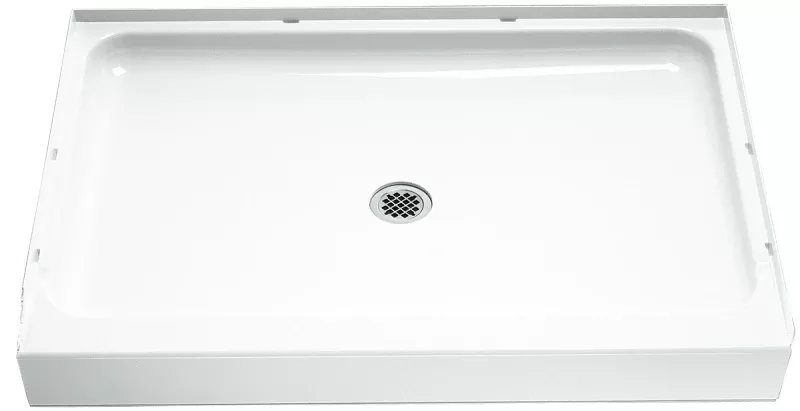 Ensemble Shower Base, High-gloss White, 48-in.