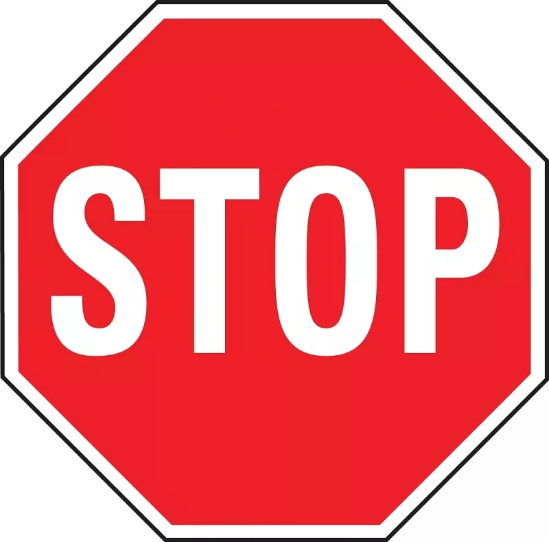 Heavy-duty Aluminum Stop Sign, 18 In. X 18 In., Rustproof